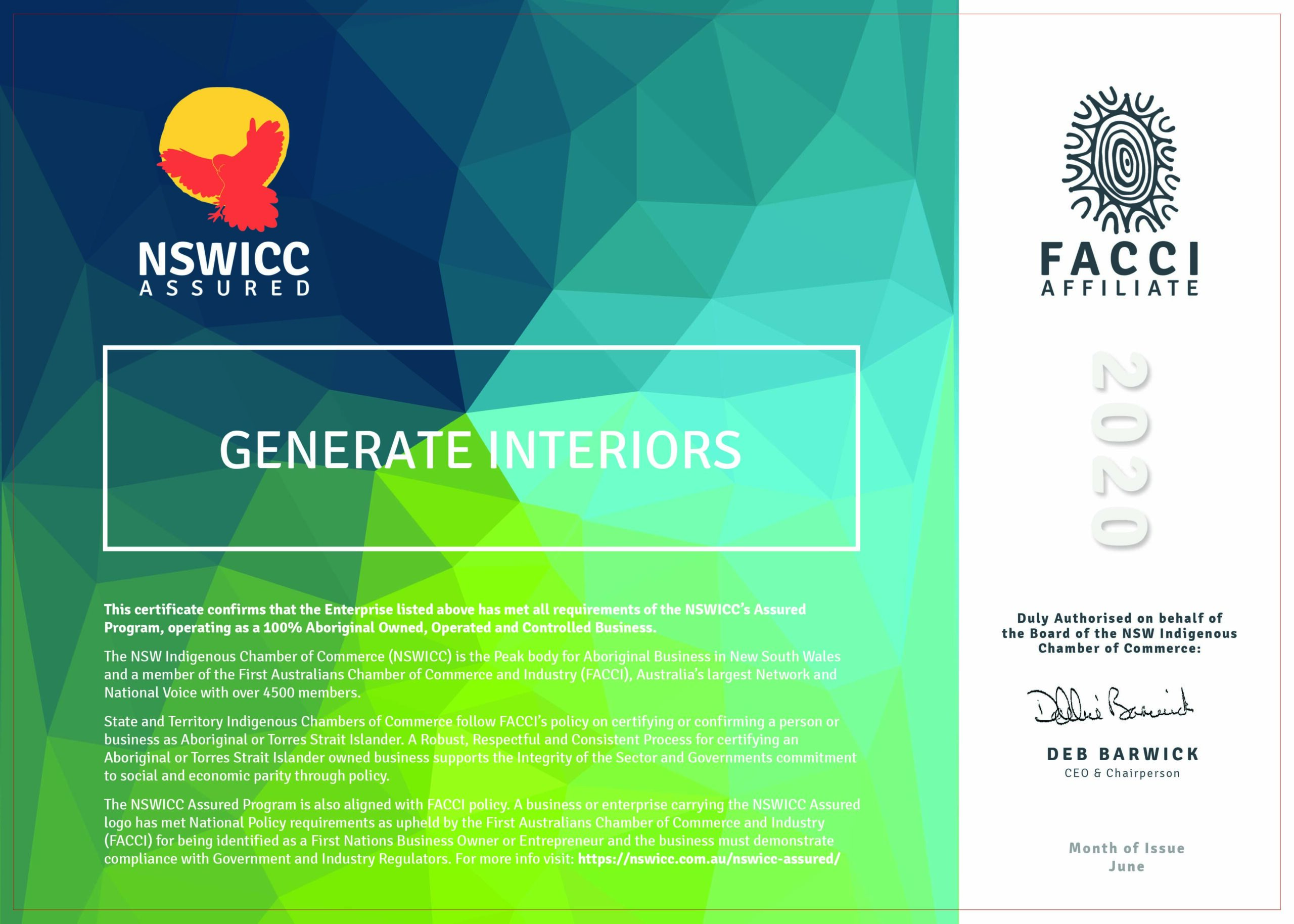 Certificate A4 Landscape